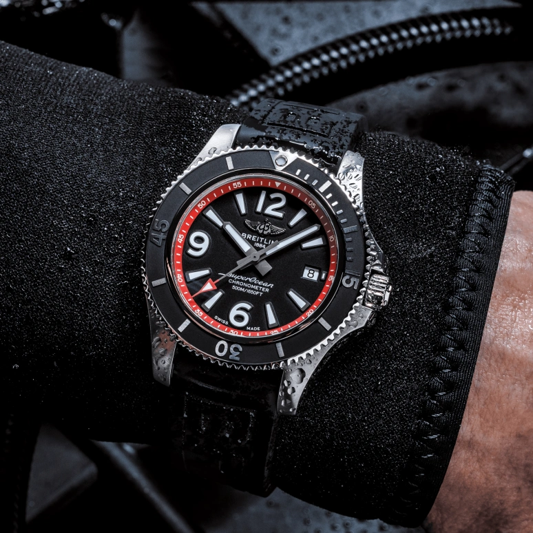 Breitling,Superocean 42mm,42mm,Stainless Steel,Black,Automatic,Chronograph,Date,Anti-magnetic,A17366D71B2S1