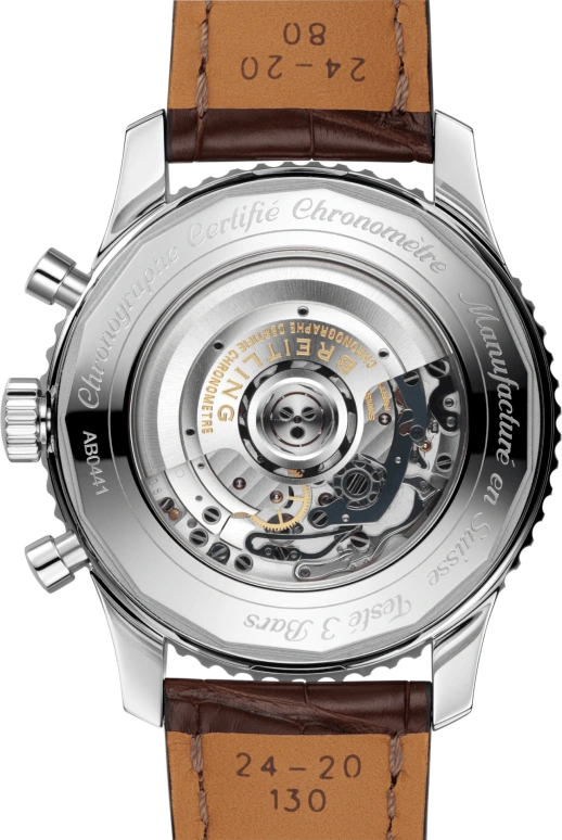 Breitling,Navitimer 48mm,48mm,Stainless Steel,White,Automatic,Chronograph,Day,AB0441211G1P1