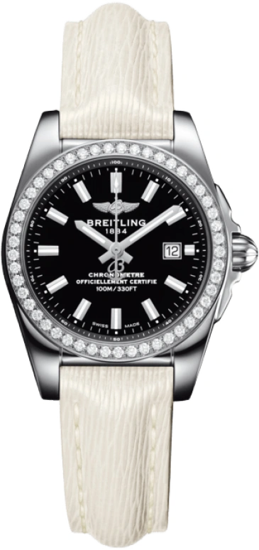 Breitling,Galactic 29mm,29mm,Stainless Steel,Black,Quartz,Day,In-house Caliber,A7234853,A7234853/BE49/274X/A12BA.1