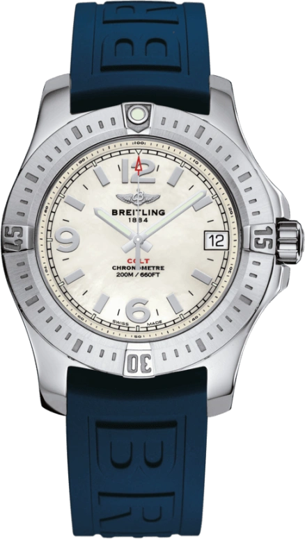 Breitling,Colt 36mm,36mm,Stainless Steel,White,Quartz,Date,26280hours,A7438911,A7438911/A772/238S/A16S.1