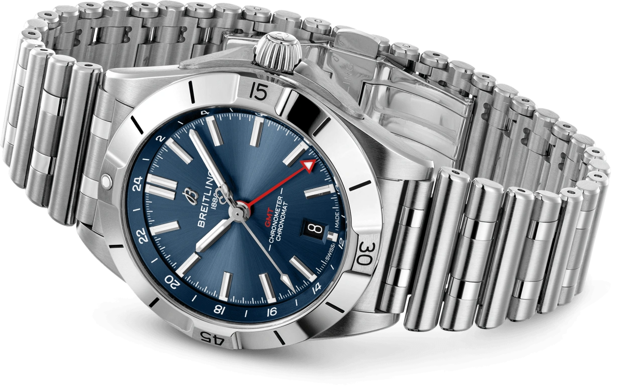 Breitling,Chronomat 40mm,40mm,Stainless Steel,Luminous,Blue,Automatic,42hours,In-house Caliber,A32398101C1A1