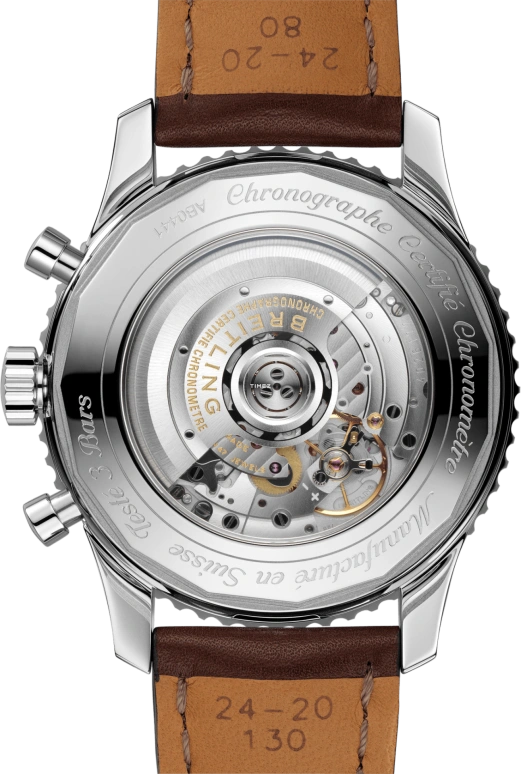 Breitling,Navitimer 48mm,48mm,Stainless Steel,Silver,Automatic,Chronograph,Day,Dule Time,AB0441211G1X1