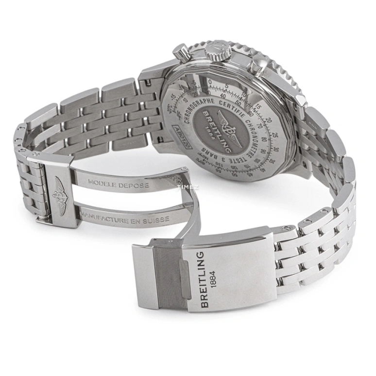 Breitling,Navitimer 43mm,43mm,Stainless Steel,White,Automatic,Chronograph,Day,AB012012,AB012012/G826/447A