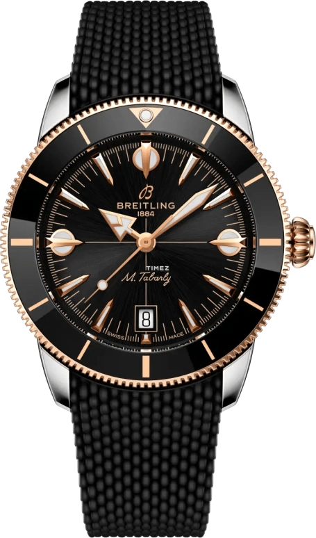 Breitling,Superocean Heritage 42mm,42mm,Stainless Steel,Ceramic,Red Gold,Black,Automatic,Day,78hours,UB31111A1B1S1