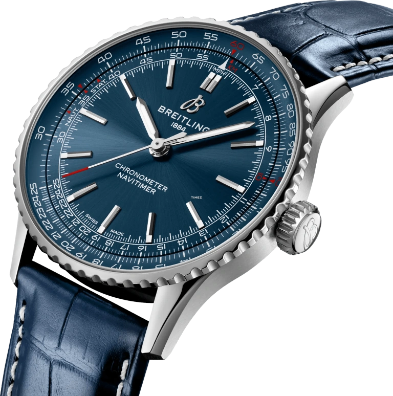 Breitling,Navitimer 41mm,41mm,Stainless Steel,Blue,Automatic,40hours,In-house Caliber,A17329161C1P1