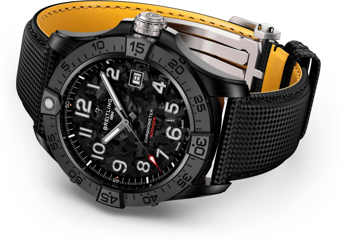 Breitling,Avenger 42mm,42mm,Ceramic,Black,Automatic,Day,70hours,S17328101B1X1