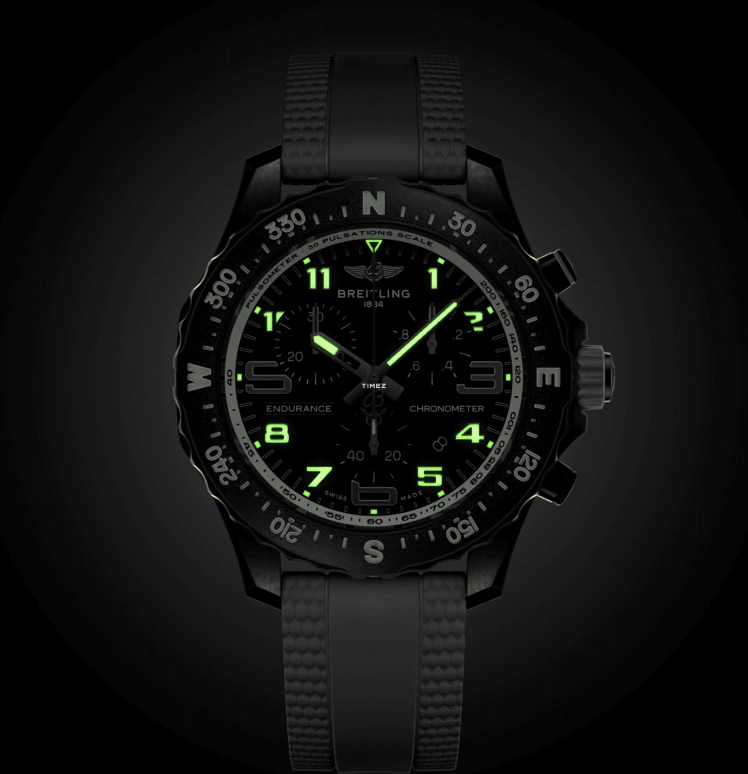 Breitling,Endurance Pro 38mm,38mm,Titaplast,Black,Quartz,Chronograph,Day,X83310A71B1S1