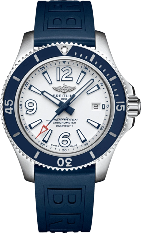 Breitling,Superocean 42mm,42mm,Stainless Steel,White,Automatic,Chronograph,Date,Anti-magnetic,A17366D81A1S2