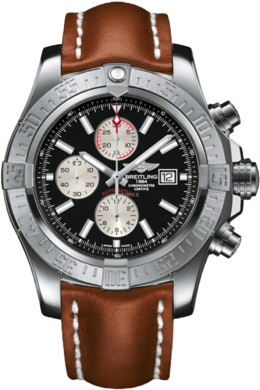 Breitling,Avenger 48mm,48mm,Stainless Steel,Black,Automatic,Chronograph,Date,Compass,A1337111,A1337111/BC29/439X/A20BA.1