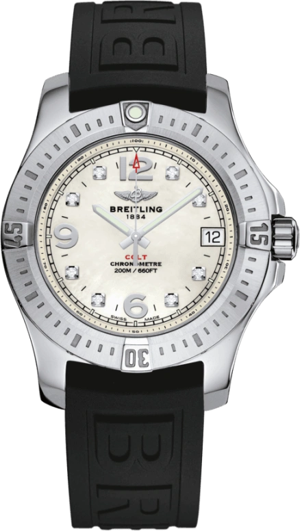 Breitling,Colt 36mm,36mm,Stainless Steel,White,Quartz,Date,26280hours,A7438911,A7438911/A771/237S/A16S.1