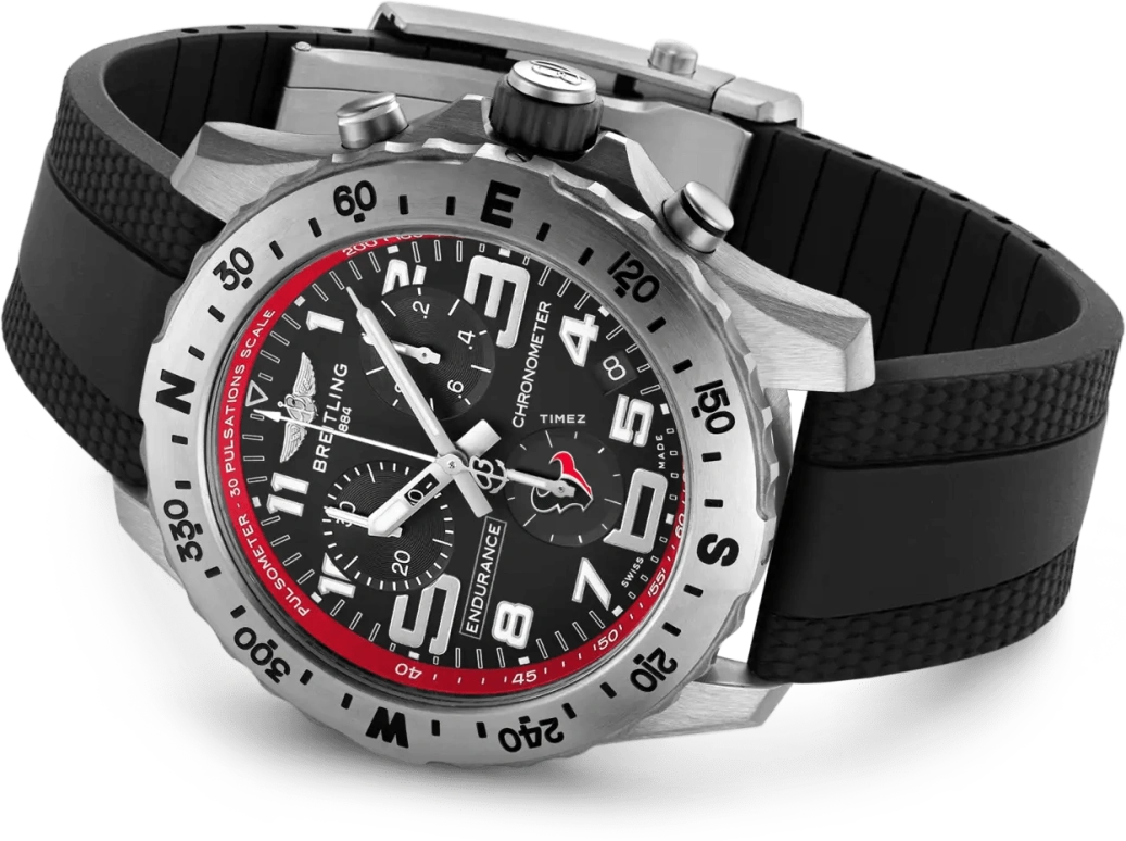 Breitling,Endurance Pro 44mm,44mm,Titanium,Black,Quartz,Chronograph,Day,E823106A1BRS1