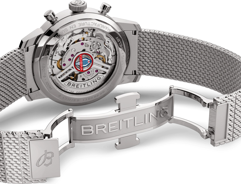 Breitling,Top Time 41mm,41mm,Stainless Steel,Blue,Automatic,Chronograph,Sapphire,Crystal Glass,AB01763A1C1A1
