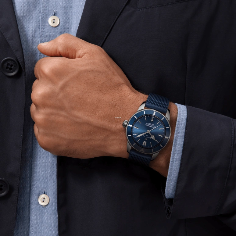 Breitling,Superocean Heritage 44mm,44mm,Stainless Steel,Blue,Automatic,Day,70hours,AB2030161C1S1