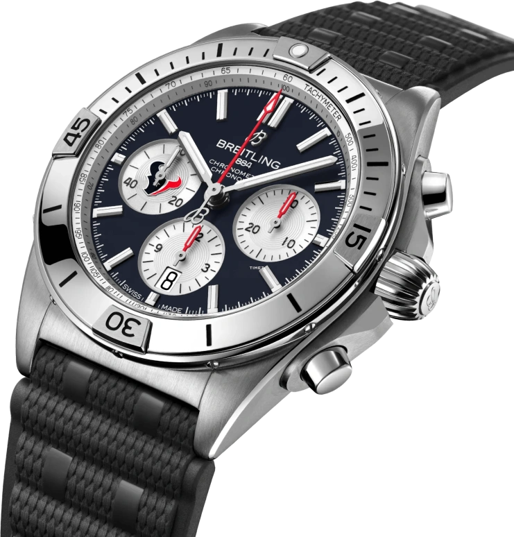 Breitling,Chronomat 42mm,42mm,Stainless Steel,Black,White,Automatic,Chronograph,Day,AB01342B1CBS1