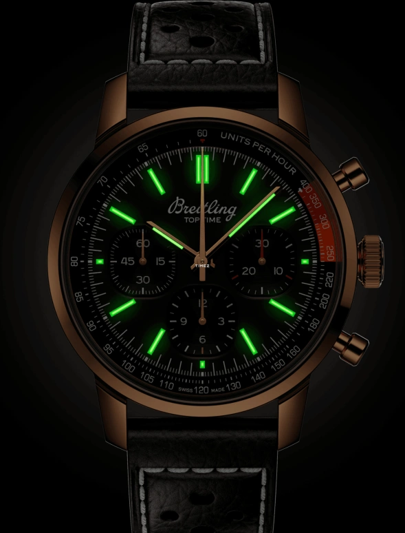 Breitling,Top Time 41mm,41mm,Red Gold,Brown,Coffee,Automatic,Chronograph,Sapphire,Crystal Glass,RB01761A1Q1X1
