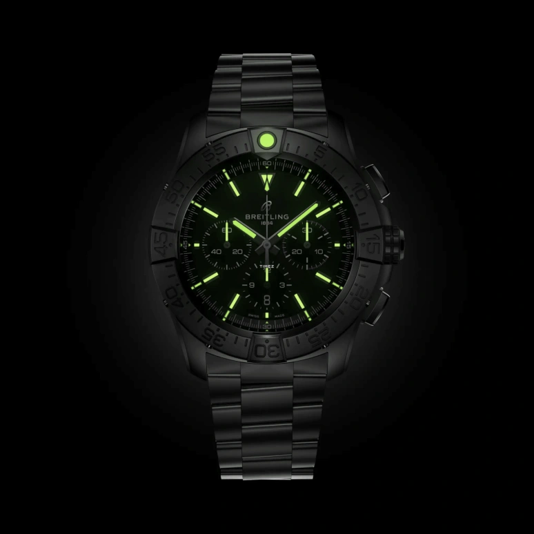 Breitling,Avenger 46mm,46mm,Titanium,Black,Automatic,Chronograph,Day,EB0148101B1E1
