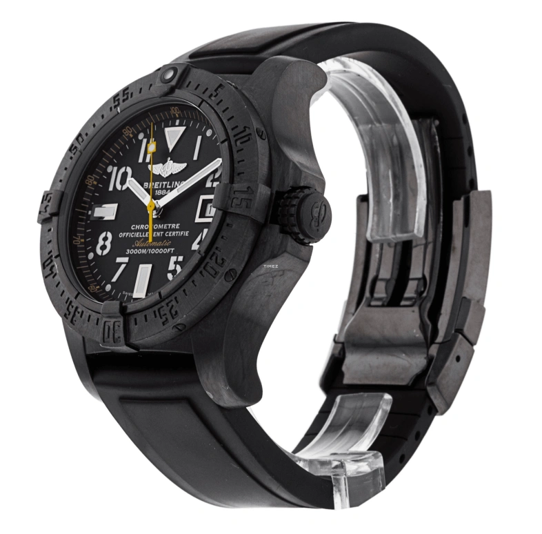 Breitling,Avenger 45mm,45mm,Stainless Steel,Black,Automatic,Day,40hours,M17330B2,M17330B2/BC05