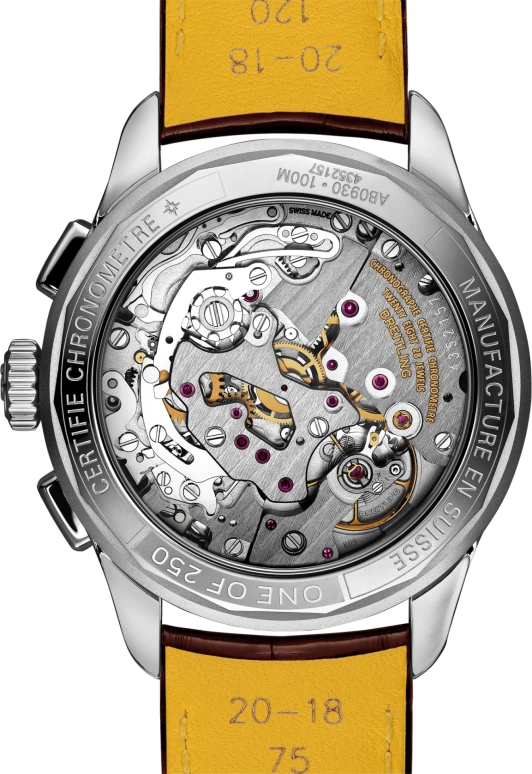 Breitling,Premier 40mm,40mm,Stainless Steel,Red,Handwound,Chronograph,70hours,AB0930D41K1P1