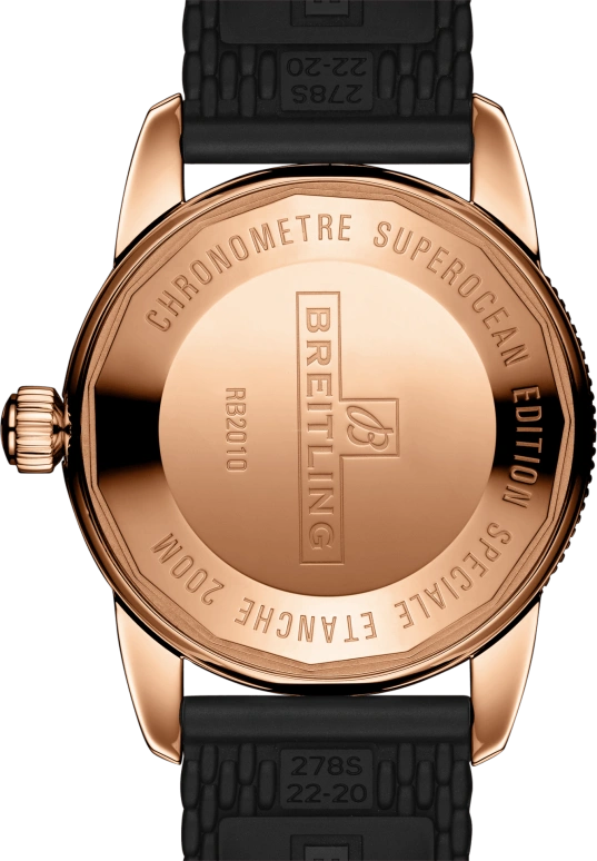 Breitling,Superocean Heritage 42mm,42mm,Red Gold,Black,Automatic,Day,70hours,RB2010121B1S1