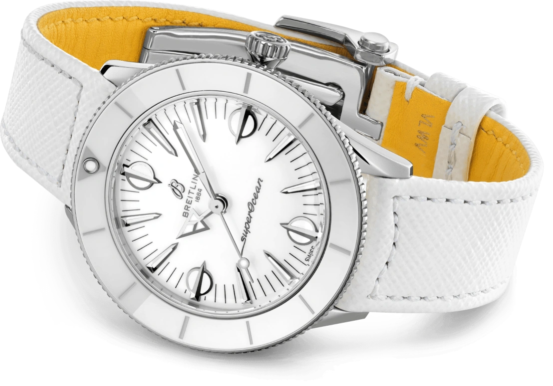 Breitling,Superocean Heritage 38mm,38mm,Stainless Steel,White,Automatic,42hours,In-house Caliber,A10340A71A1X1