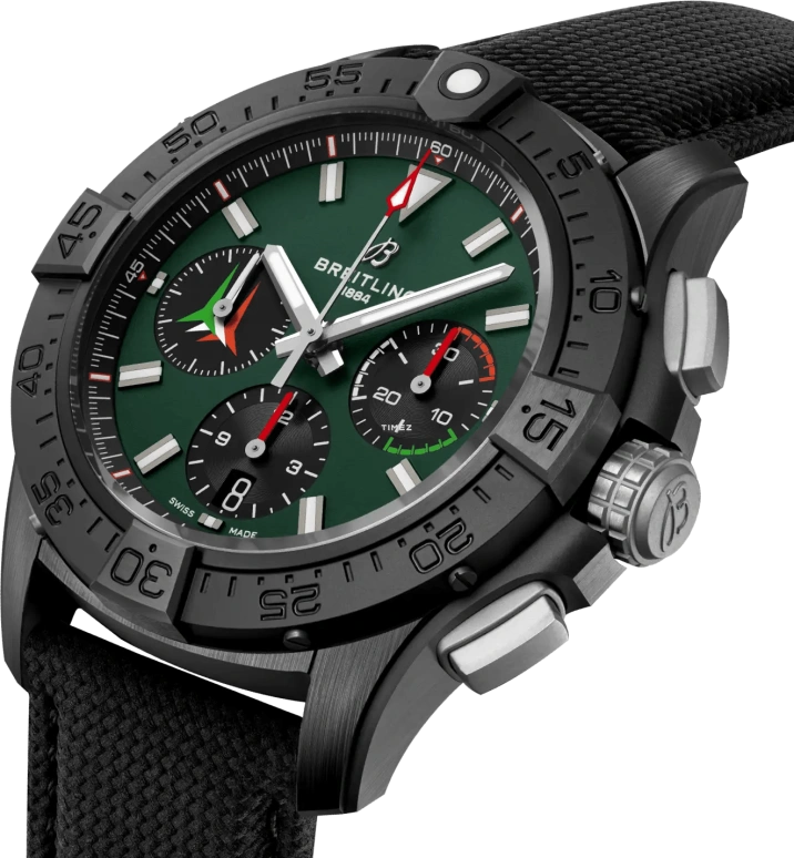 Breitling,Avenger 42mm,42mm,Ceramic,Green,Black,Automatic,Chronograph,Day,SB01462A1L1X1