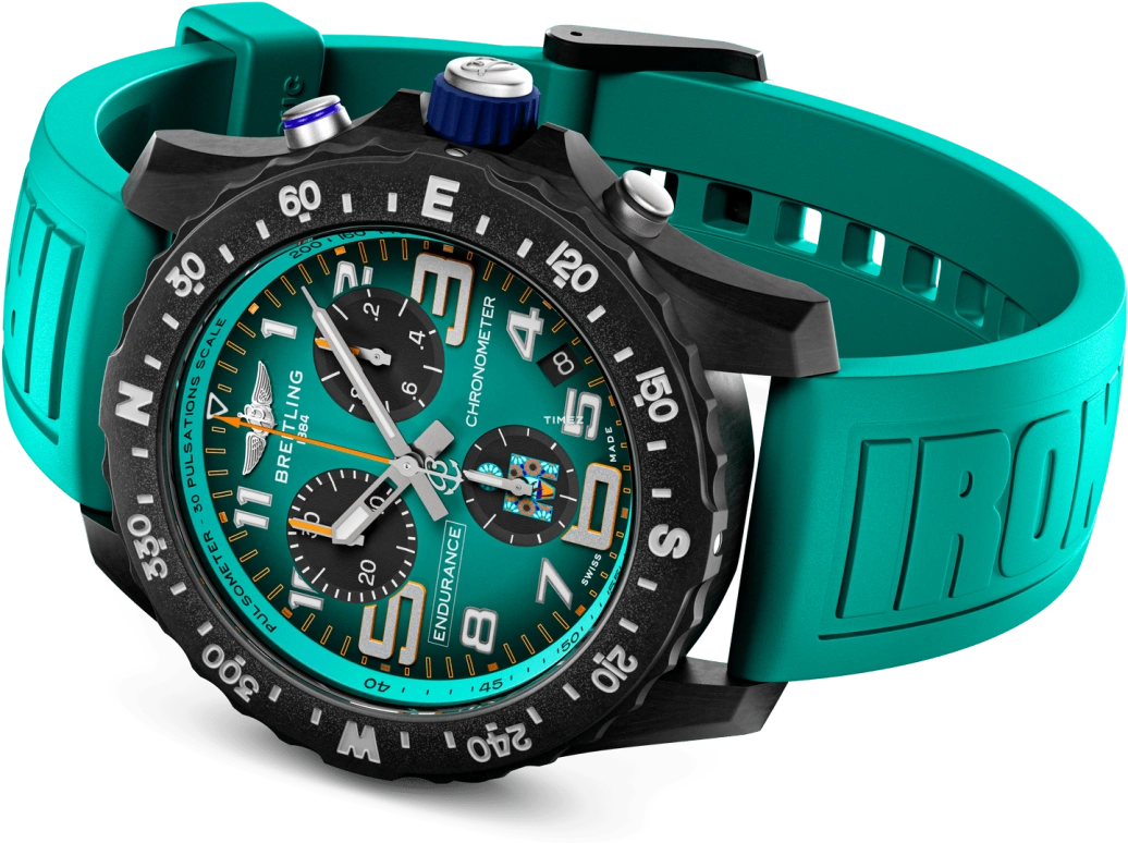 Breitling,Endurance Pro 44mm,44mm,Titaplast,Green,Quartz,Chronograph,Day,X823101K1C1S1