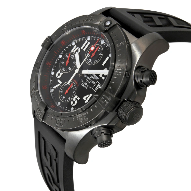 Breitling,Avenger 45mm,45mm,Stainless Steel,Black,Automatic,Chronograph,Day,M1338010,M1338010-B864