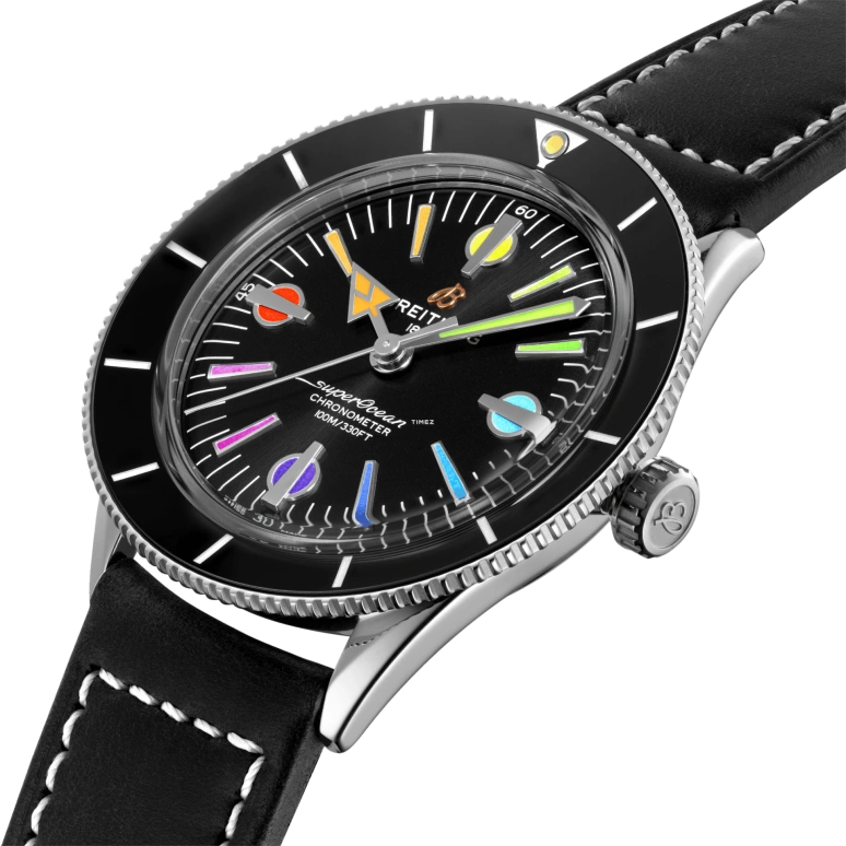 Breitling,Superocean Heritage 42mm,42mm,Stainless Steel,Black,Automatic,42hours,In-house Caliber,A103701A1B1X1