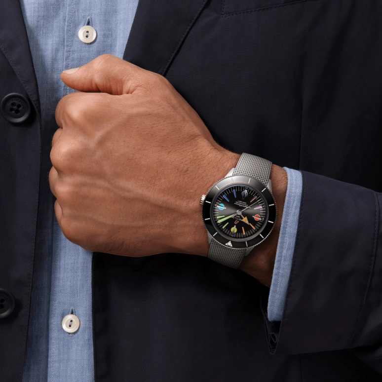 Breitling,Superocean Heritage 42mm,42mm,Stainless Steel,Black,Automatic,42hours,In-house Caliber,A103701A1B1A1