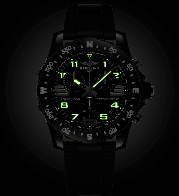 Breitling,Endurance Pro 44mm,44mm,Titaplast,Black,Quartz,Chronograph,Day,X82310E51B1S2