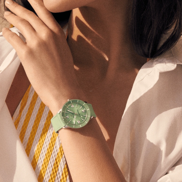 Breitling,Superocean Heritage 38mm,38mm,Stainless Steel,Green,Automatic,Chronograph,Day,A10340361L1X1