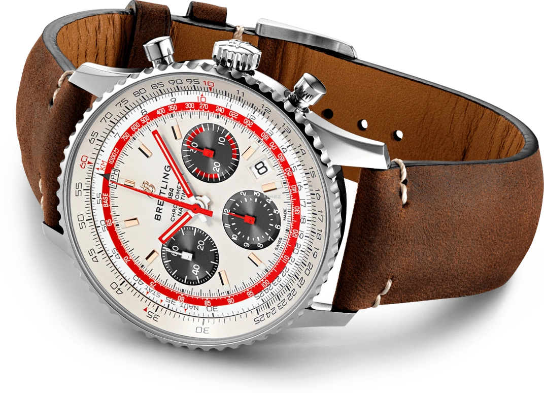 Breitling,Navitimer 43mm,43mm,Stainless Steel,White,Black,Automatic,Chronograph,Day,AB01219A1G1X2
