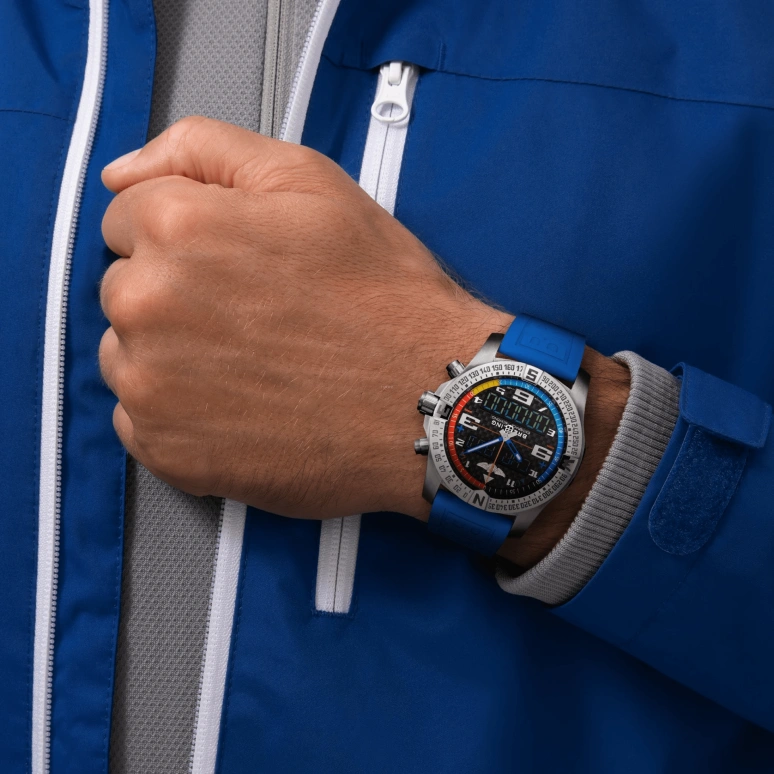 Breitling,Exospace 46mm,46mm,Titanium,Black,Quartz,Countdown,Chronograph,Perpetual Calendar,Month,In-house Caliber,Sapphire,Crystal Glass,EB5512221B1S1