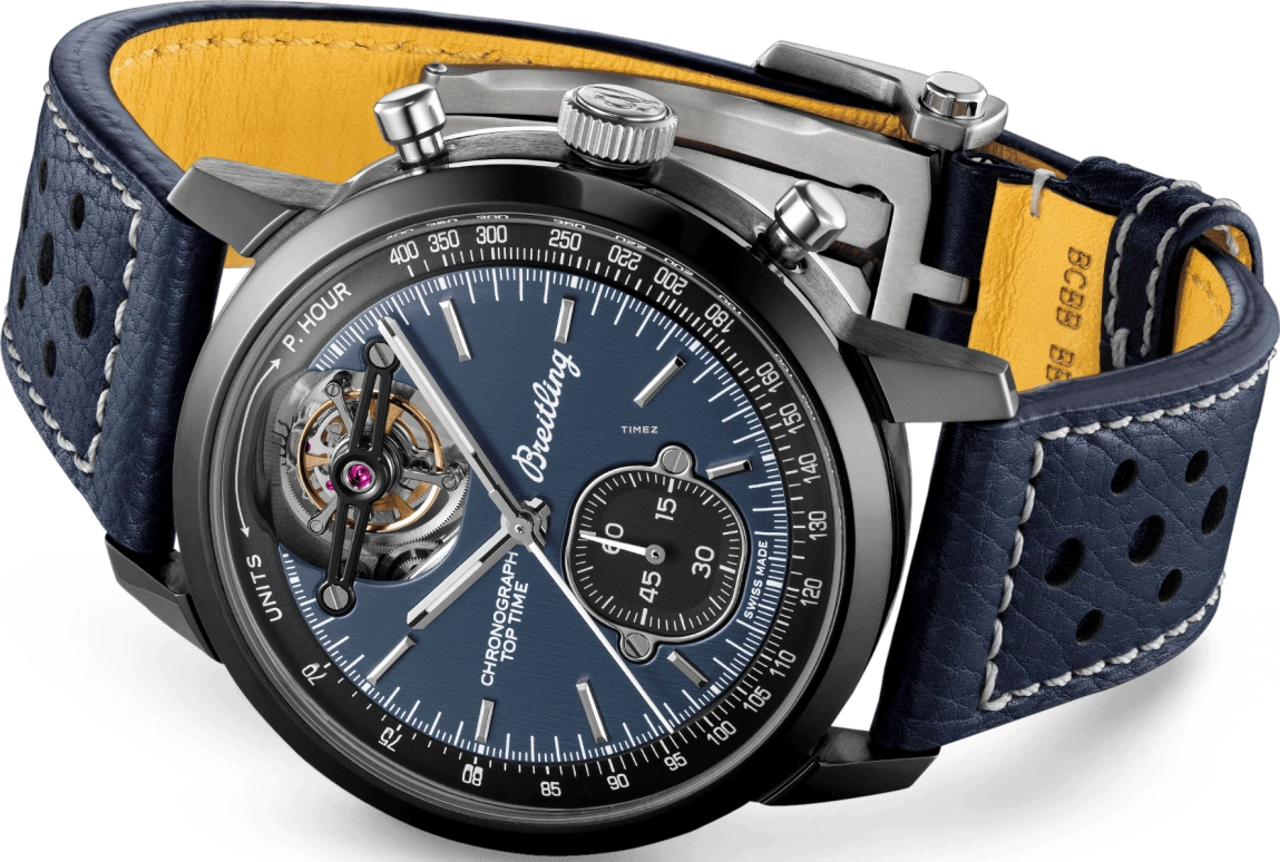 Breitling,Top Time 44mm,44mm,Ceramic,Titanium,Blue,Automatic,Tourbillon,70hours,SB21251A1C1X1