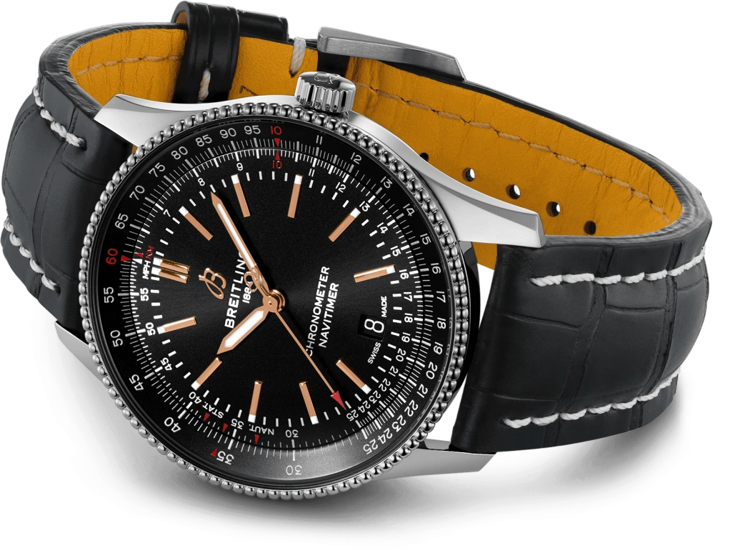 Breitling,Navitimer 41mm,41mm,Stainless Steel,Black,Automatic,Chronograph,Date,Anti-magnetic,A17326241B1P1