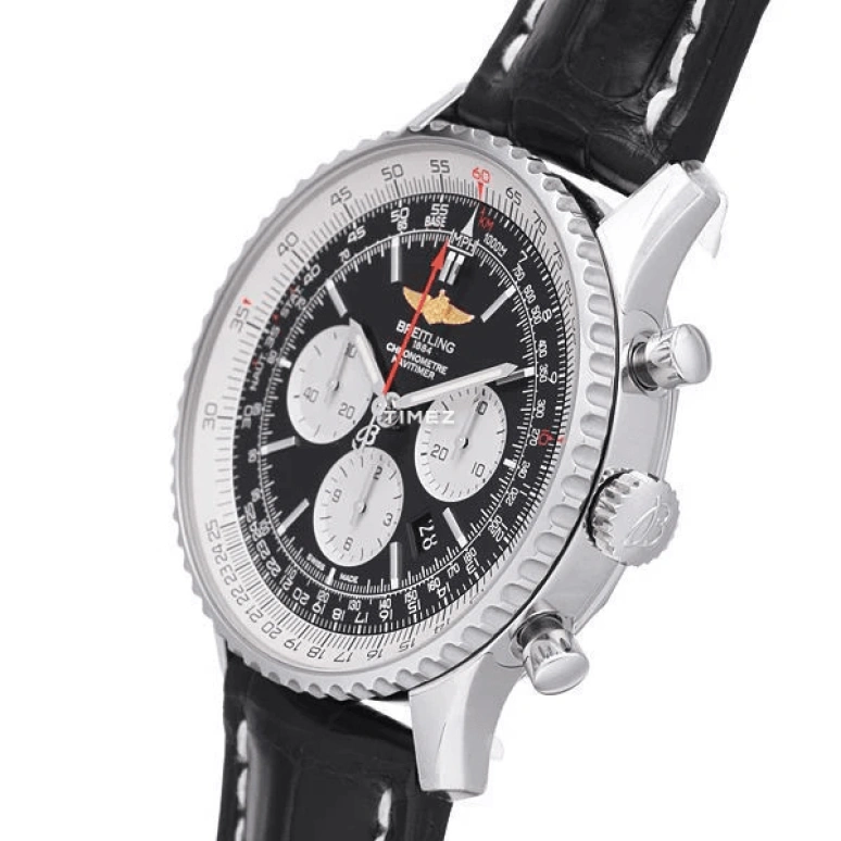 Breitling,Navitimer 46mm,46mm,Stainless Steel,Black,White,Automatic,Chronograph,Day,AB012721,AB012721/BD09/760P/A20BA.1
