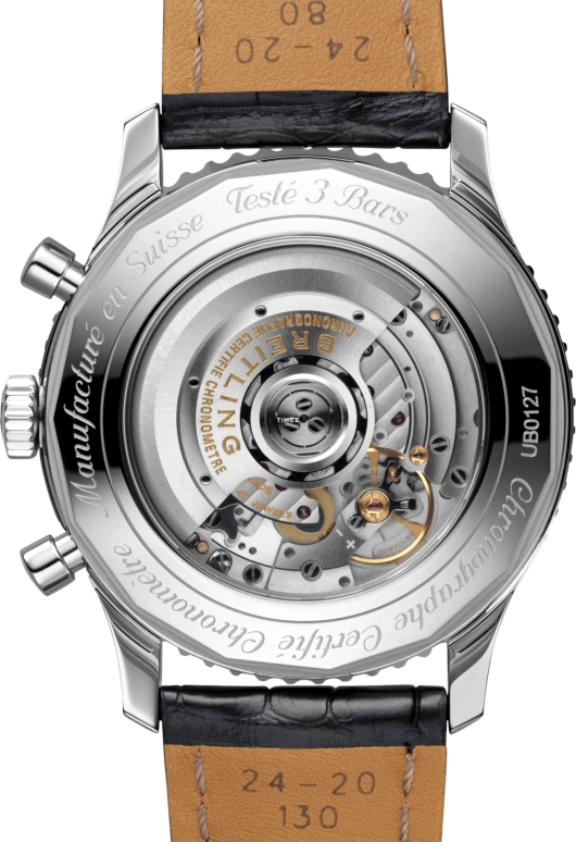 Breitling,Navitimer 46mm,46mm,Stainless Steel,Black,Automatic,Chronograph,Day,UB0127211B1P2
