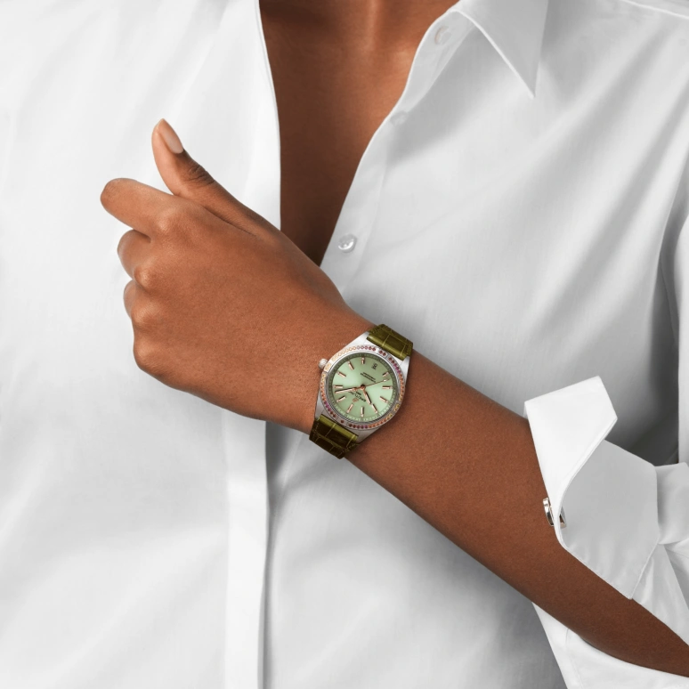 Breitling,Chronomat 36mm,36mm,Stainless Steel,Green,Automatic,Chronograph,Day,A10380611L1P1