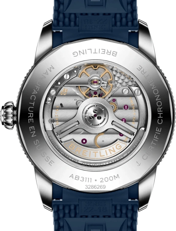 Breitling,Superocean Heritage 42mm,42mm,Stainless Steel,Blue,Automatic,Day,78hours,AB3111161C1S1