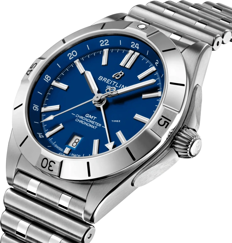 Breitling,Chronomat 40mm,40mm,Stainless Steel,Blue,Automatic,Day,Dule Time,A32398D51C1A1