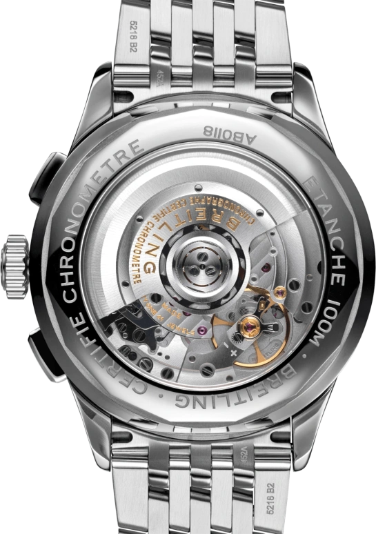 Breitling,Premier 42mm,42mm,Stainless Steel,Blue,Automatic,Chronograph,Day,AB0118221C1A1