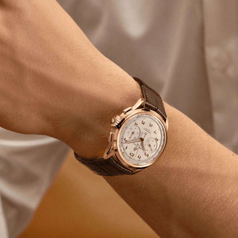 Breitling,Premier 40mm,40mm,Red Gold,Silver,Handwound,Chronograph,70hours,RB0930371G1P1
