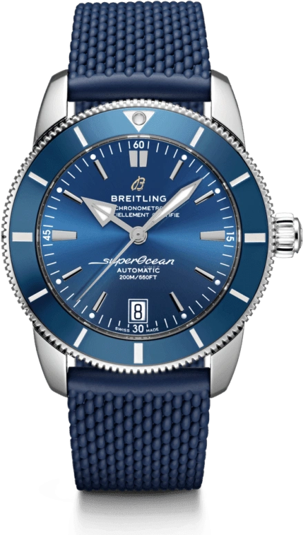 Breitling,Superocean Heritage 42mm,42mm,Stainless Steel,Blue,Automatic,Day,70hours,AB2010161C1S1