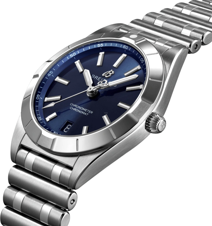 Breitling,Chronomat 32mm,32mm,Stainless Steel,Blue,Quartz,Day,26280hours,A77310101C1A1