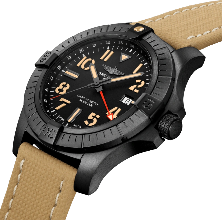 Breitling,Avenger 45mm,45mm,Titanium,Black,Automatic,Date,42hours,V32395101B1X1