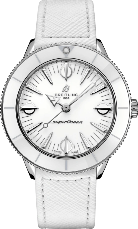 Breitling,Superocean Heritage 38mm,38mm,Stainless Steel,White,Automatic,42hours,In-house Caliber,A10340A71A1X1