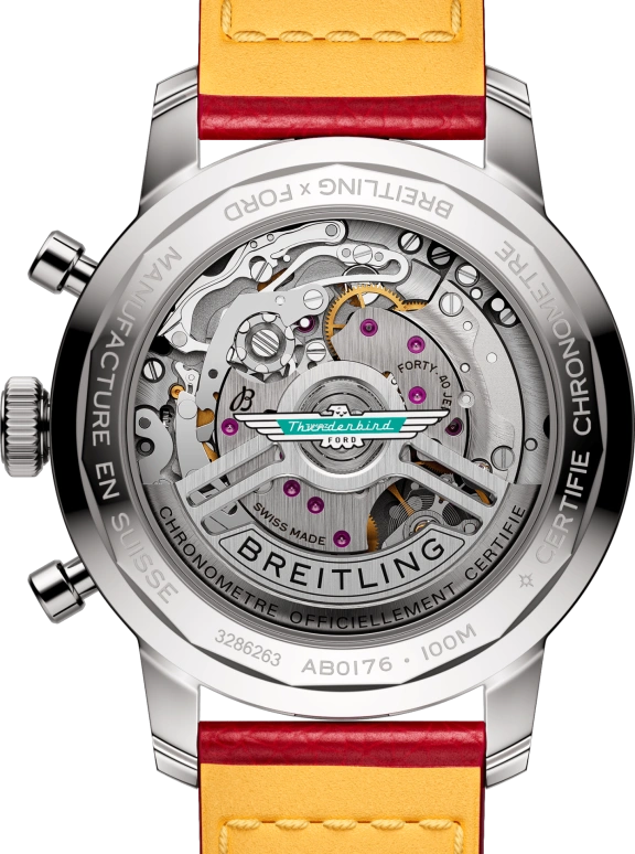 Breitling,Top Time 41mm,41mm,Stainless Steel,White,Automatic,Chronograph,Sapphire,Crystal Glass,AB01766A1A1X1