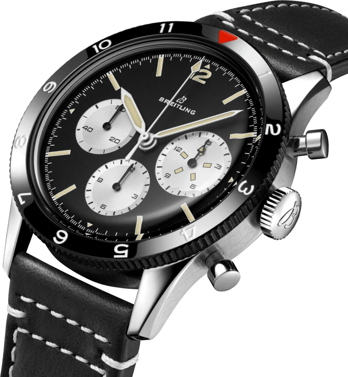 Breitling,Other 41mm,41mm,Stainless Steel,Black,Handwound,Chronograph,Sapphire,Crystal Glass,AB09451A1B1X1