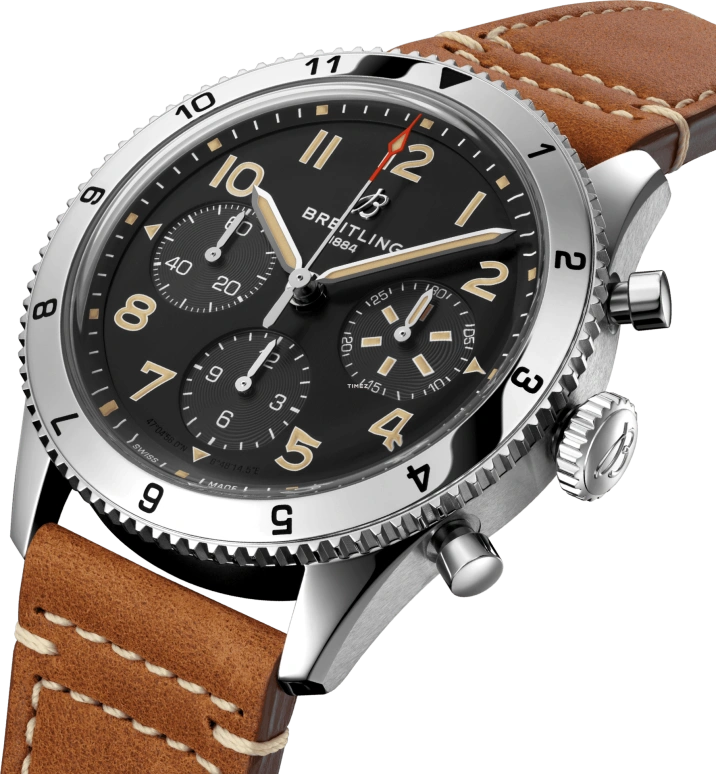 Breitling,Other 42mm,42mm,Stainless Steel,Black,Automatic,Chronograph,Sapphire,Crystal Glass,A233803A1B1X1