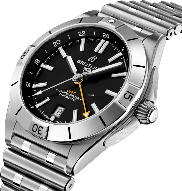 Breitling,Chronomat 40mm,40mm,Stainless Steel,Black,Automatic,Day,Dule Time,A32398B71B1A1
